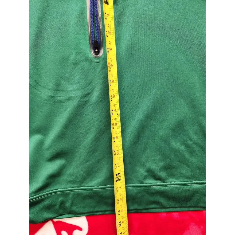 Masters Tech Augusta National 1/4 Zip Pullover Green Golf Jacket Mens Small - Picture 10 of 14